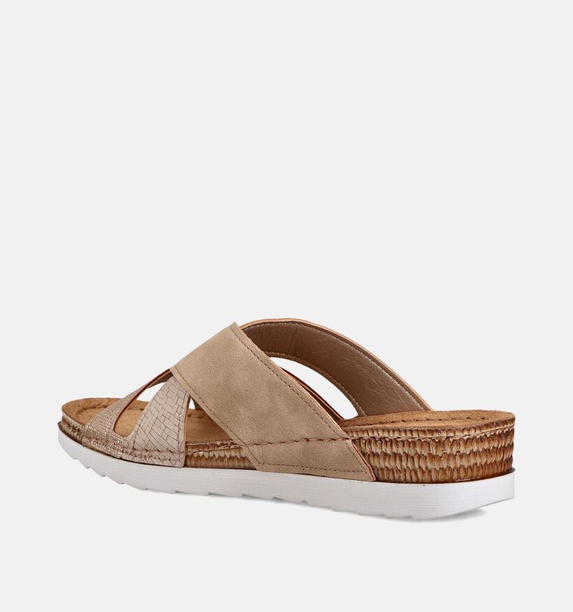 Inblu Taupe Slippers voor dames (373522)