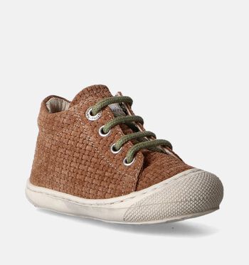 Naturino Cocoon Chaussons bébé Cognac/Taupe/Vert