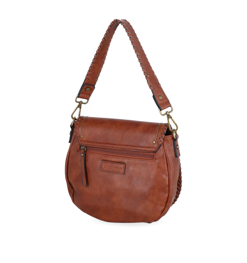 Emily & Noah Freya Cognac Schoudertas in kunstleer (299595)
