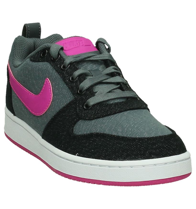 Grijs/Roze Sneaker Nike Court Borough in stof (198247)