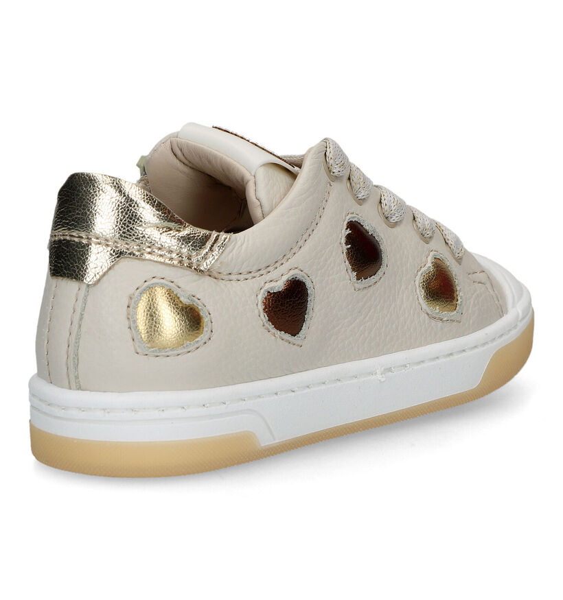 STONES and BONES Daisy Beige Veterschoenen voor meisjes (322048) - geschikt voor steunzolen