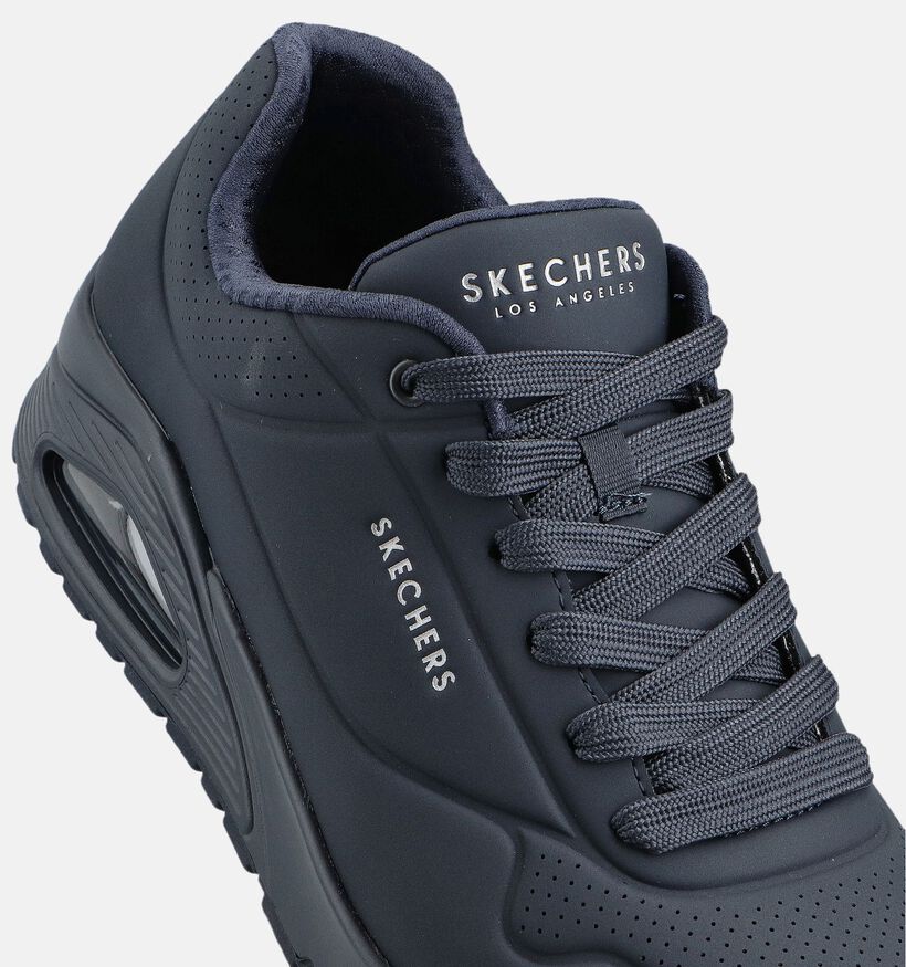 Skechers Uno Stand On Air Donkerblauwe Sneakers voor heren (379531) - geschikt voor steunzolen
