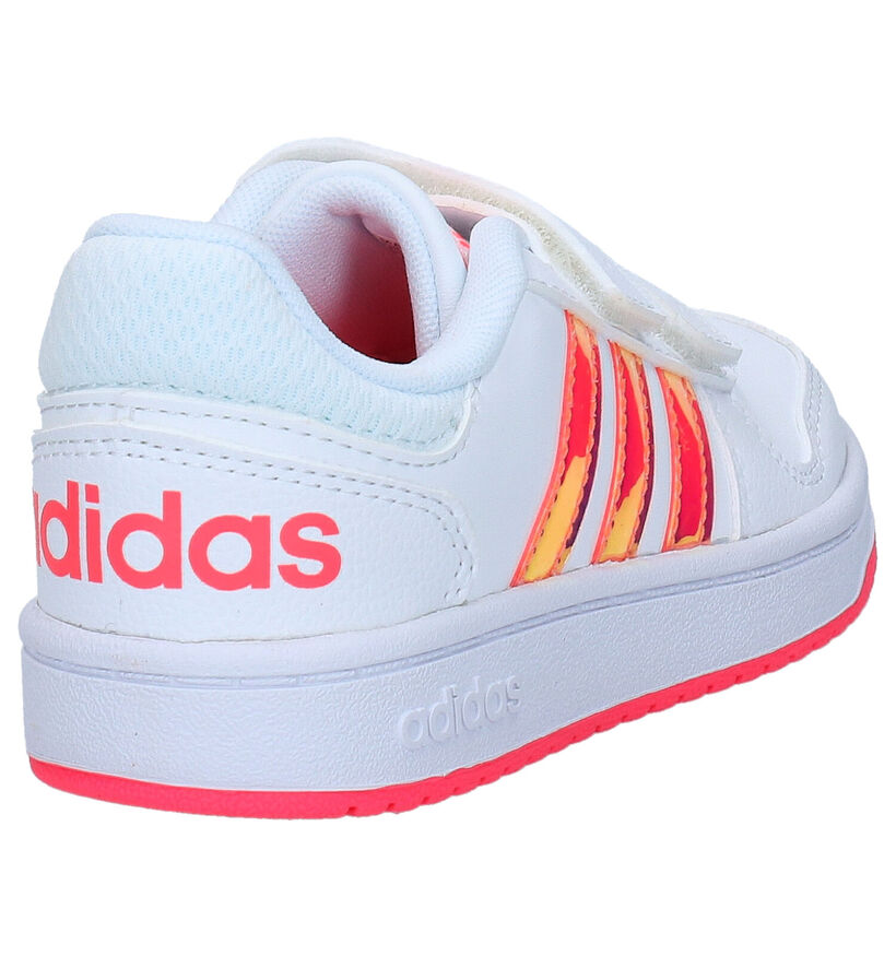 adidas Hoops Baskets en Blanc en simili cuir (284523)