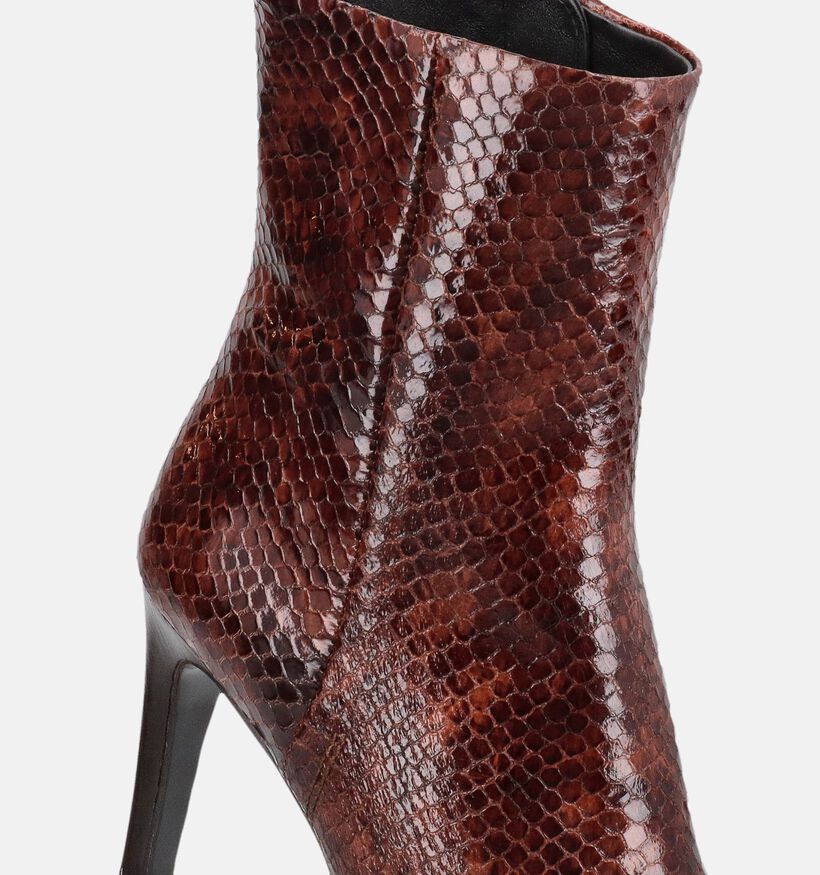 Zinda Bottines en Cognac pour femmes (380890)