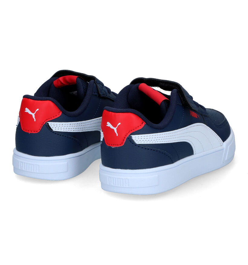 Puma Caven Blauwe Sneakers in kunstleer (318741)