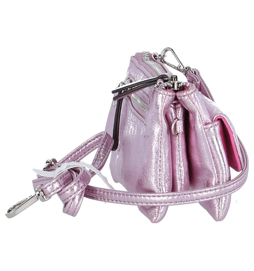 Emmy Wieleman Rimini Roze Crossbody Tas in kunstleer (215311)