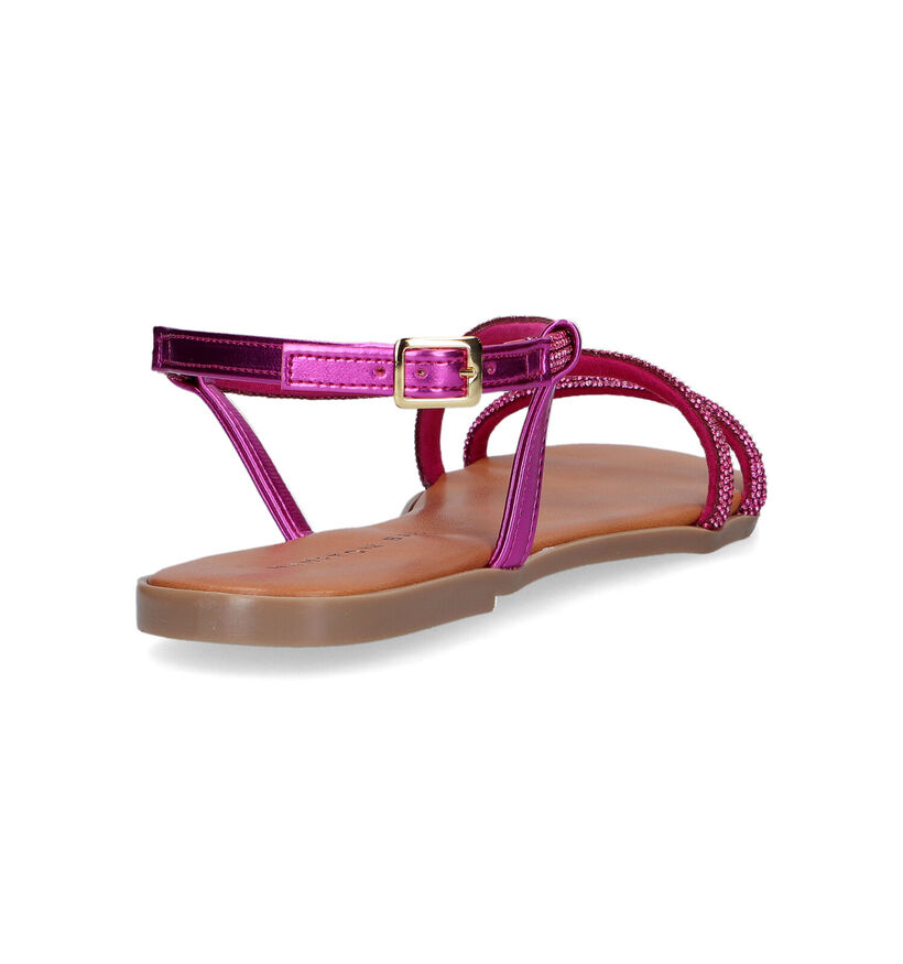 Hampton Bays Sandales plates en Fuchsia pour femmes (324196)