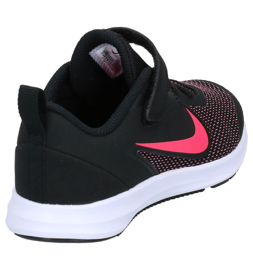 Nike Downshifter 9 Baskets en Noir en textile (266054)