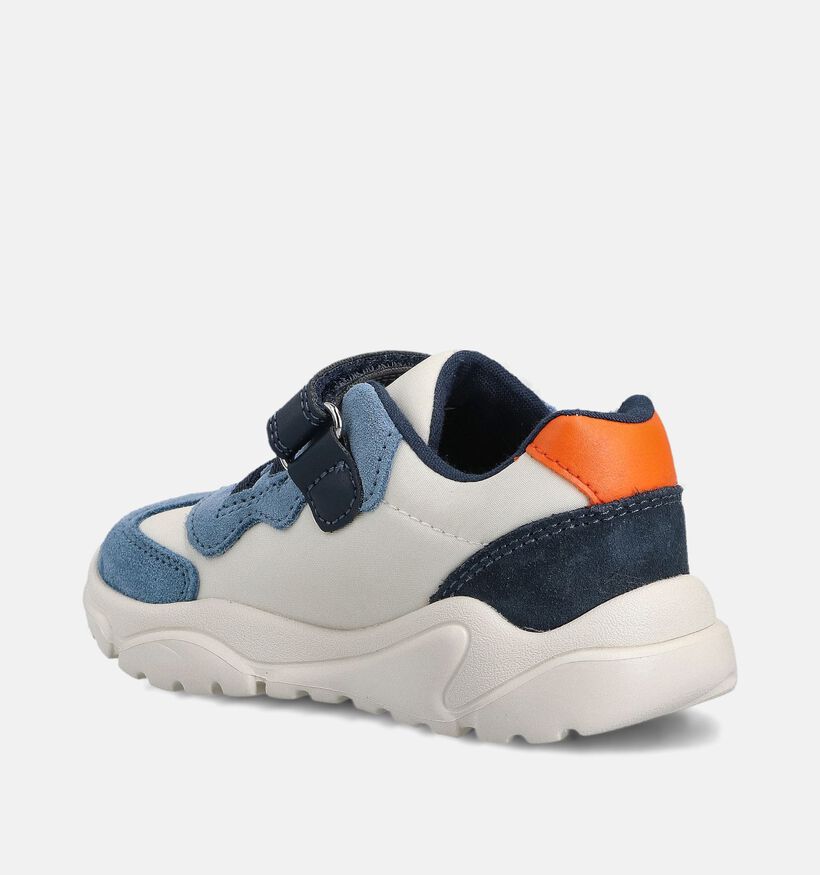 Geox Witte/Blauwe Sneakers voor jongens (368453) - geschikt voor steunzolen