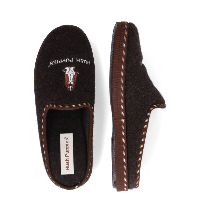 Hush Puppies Deux Pantoufles en Brun pour hommes (346544)