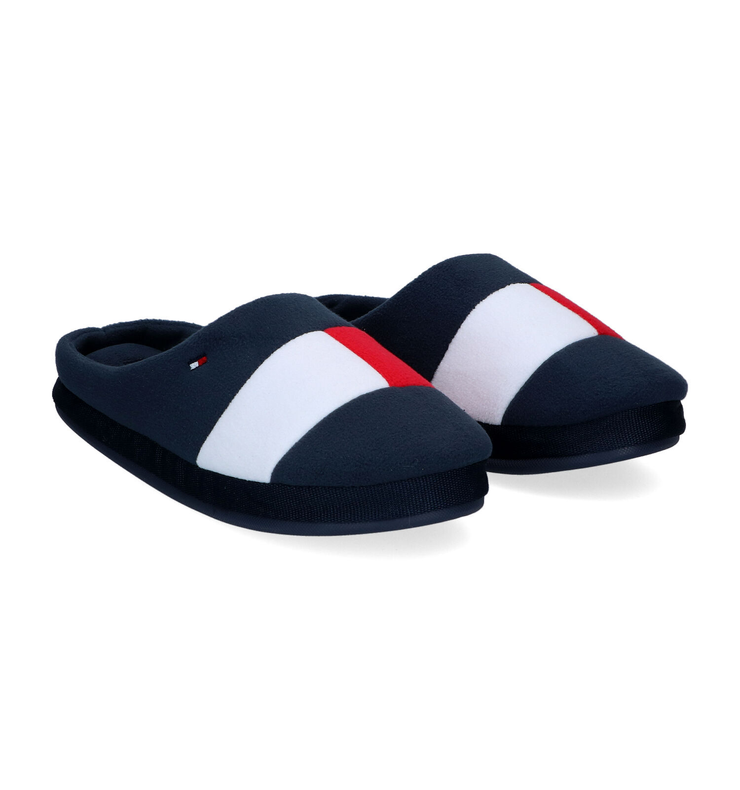 Tommy Hilfiger Flag Blauwe Pantoffels Heren Pantoffels Online op TORFS.BE
