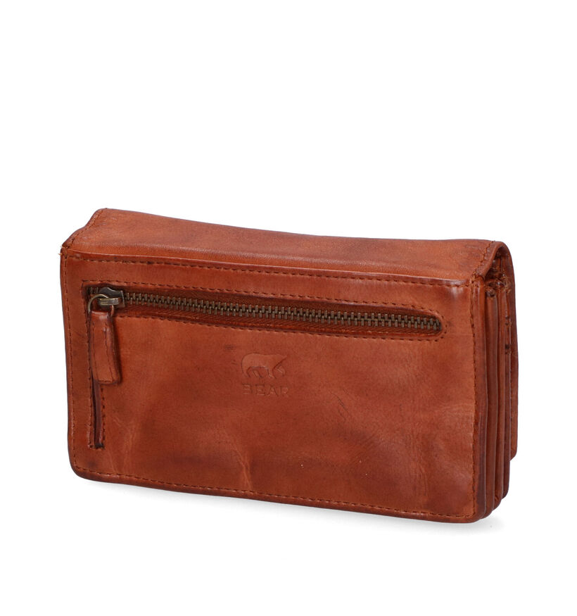 Bear Design Zwarte Overslagportemonnee voor dames (342710)