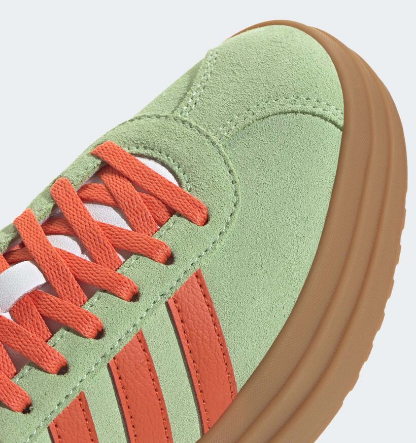 adidas VL Court Bold Gele Sneakers adidas VL Court Bold Groene/Oranje Sneakers voor meisjes (365360)