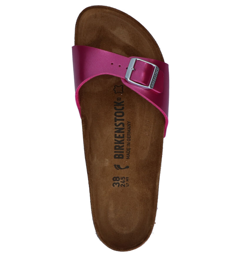 Birkenstock Madrid Birko-Flor Nu-pieds en Blanc pour femmes (338044)