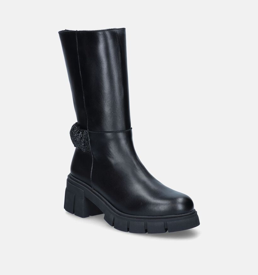 Sweet Lemon Bottes de motard en Noir pour femmes (349251)