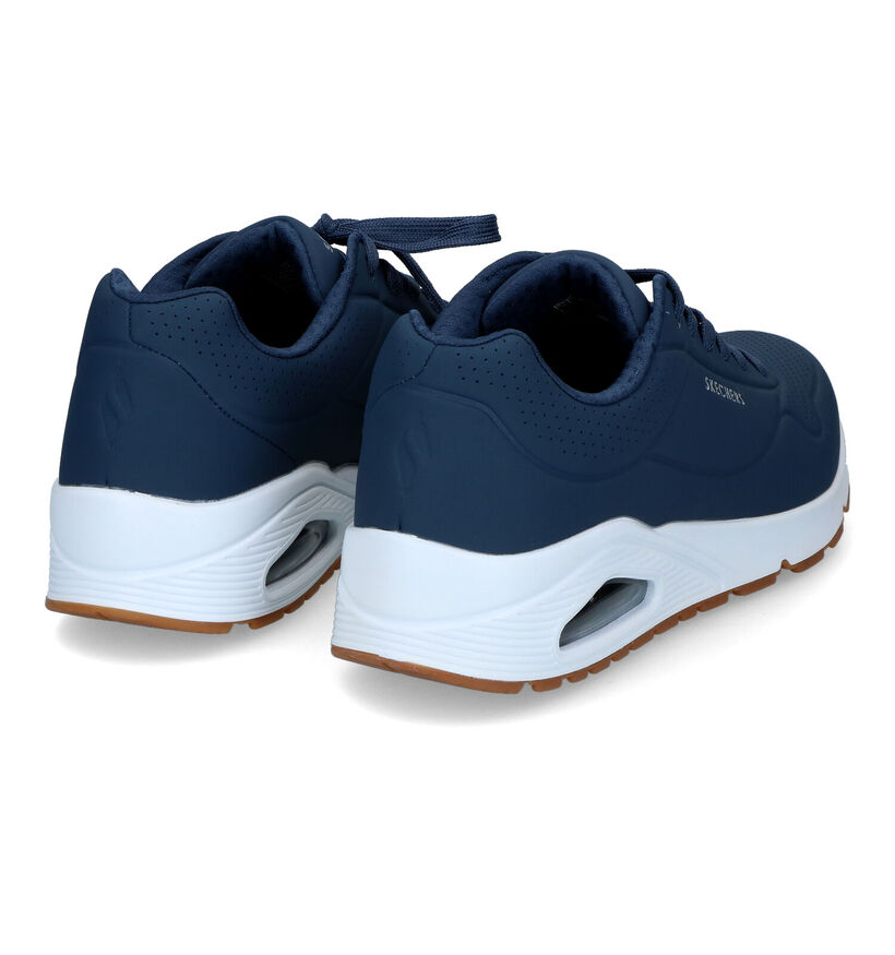 Skechers Uno Stand On Air Zwarte Sneakers voor heren (350318) - geschikt voor steunzolen