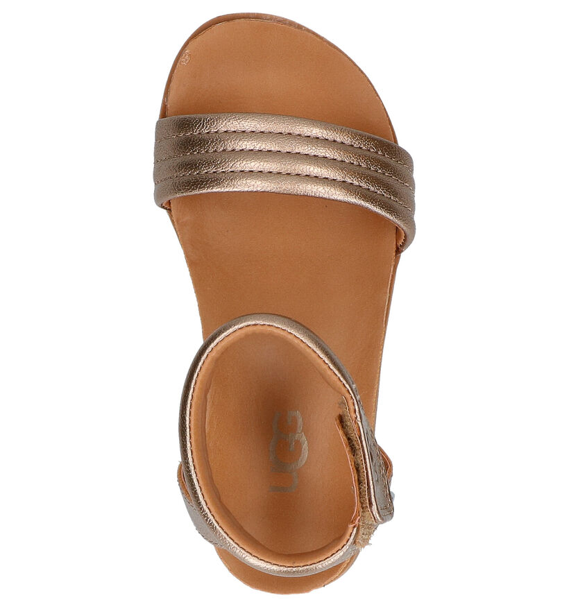 UGG Ethena Sandales en Or en simili cuir (267079)