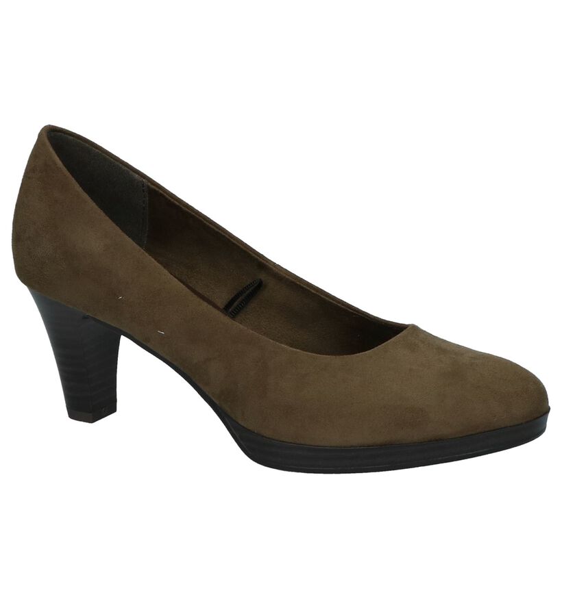 Kaki Klassieke Pumps Marco Tozzi in daim (226300)