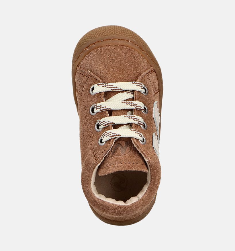 Naturino Macks 2 Suede Chaussures bébé en Cognac pour filles, garçons (364279) - pour semelles orthopédiques