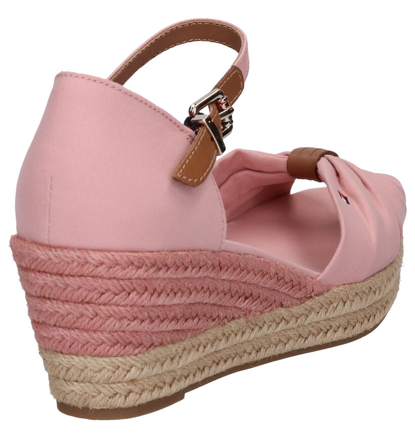 Tommy Hilfiger Basic Opened Toe Roze Sandalen in leer (285266)