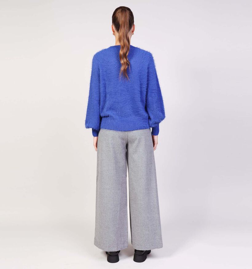 Vero Moda Poilu Pull en Bleu pour femmes (361230)