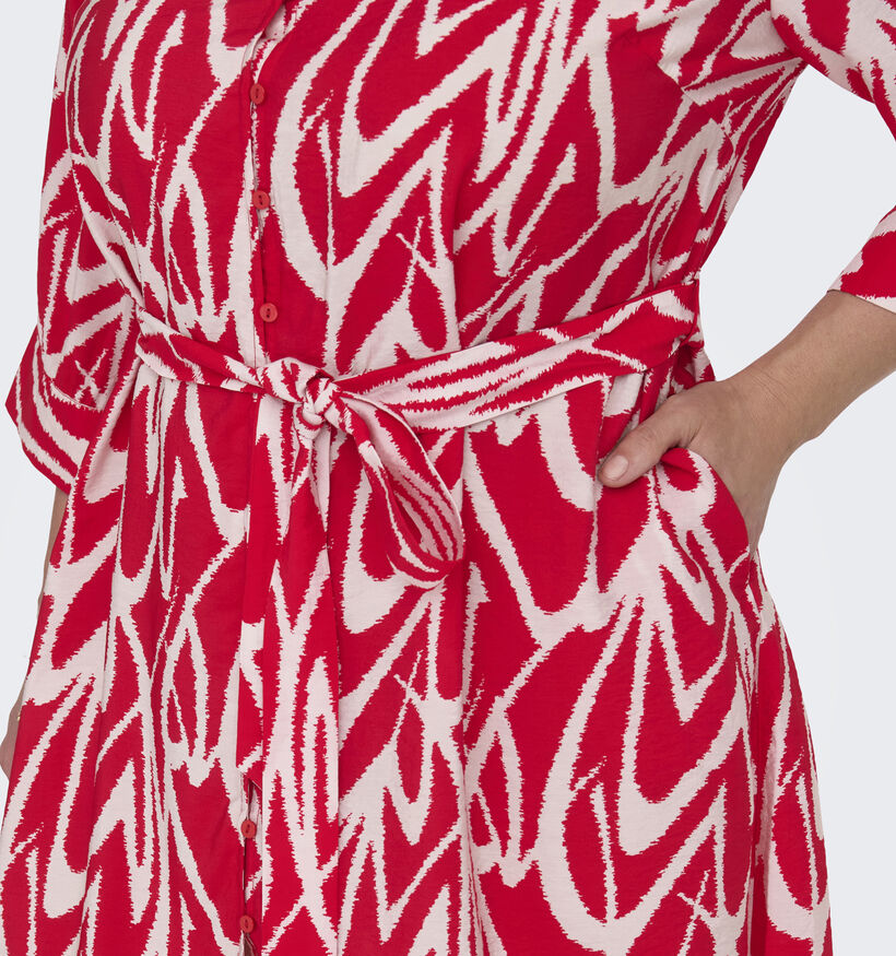ONLY Carmakoma Olivera Robe chemise en Rouge pour femmes (353236)