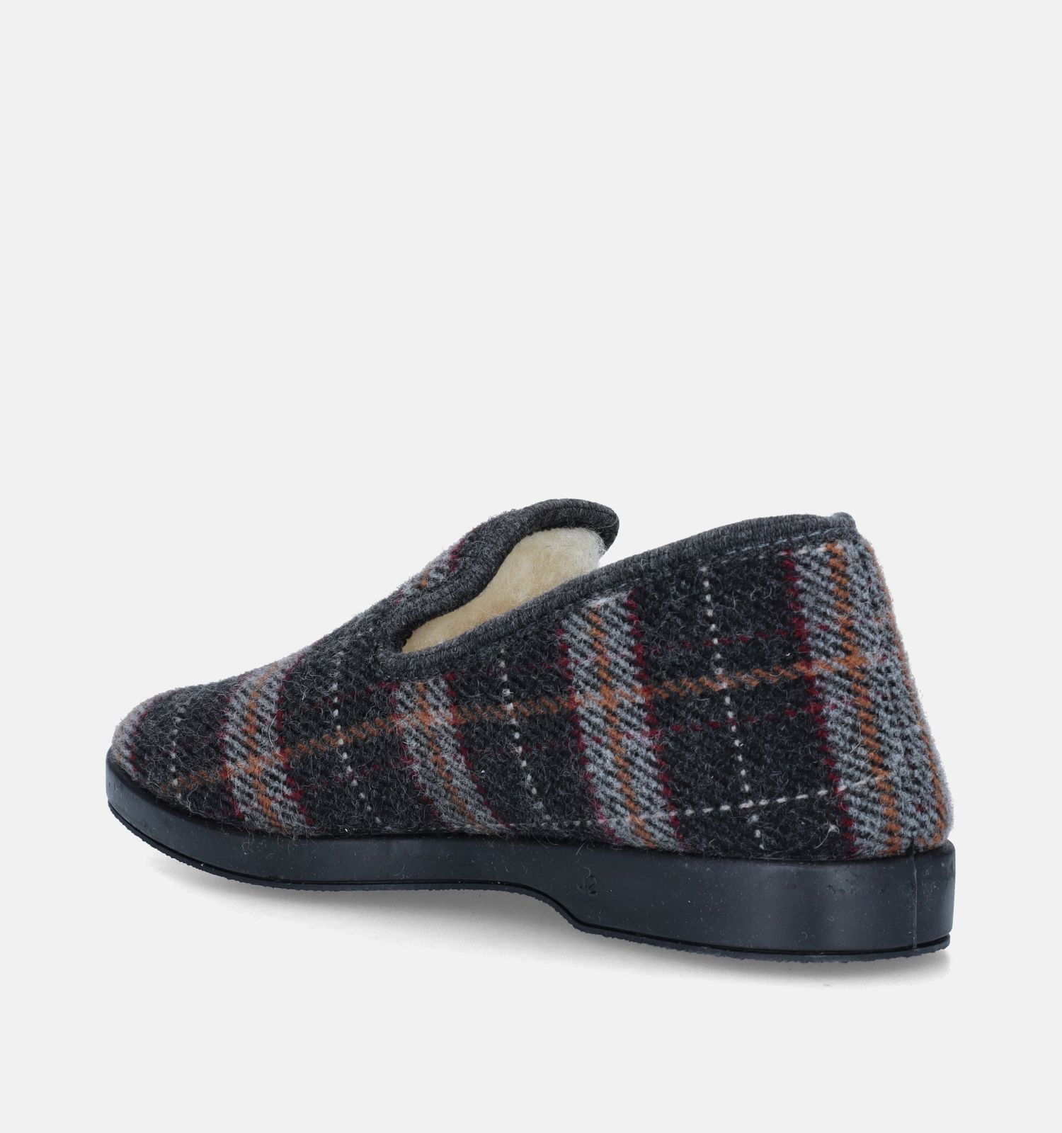 Torfs Home Zwarte Geruite pantoffels Heren Pantoffels Online op TORFS.BE