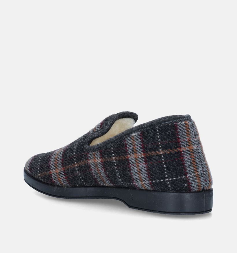 Torfs Home Pantoufles fermées en Gris pour hommes (349174)