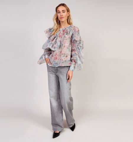 Straight leg jeans grijs