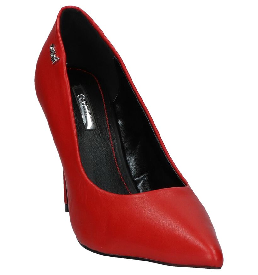 Rode Pumps met Studs Gaudi Divina in kunstleer (236200)