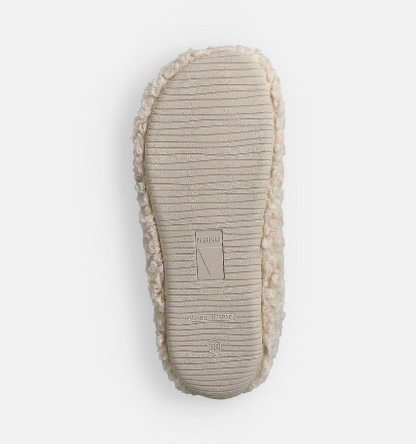 Verbenas York Curly Ecru Pantoffels voor dames (376170)