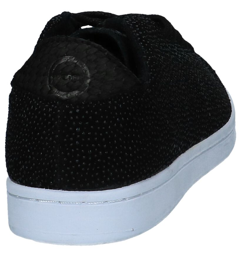 Woden Baskets basses en Noir en daim (225879)