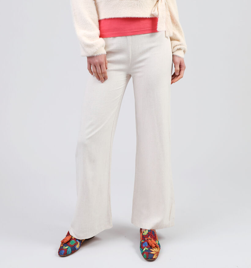 Reu Mazarine Cola Beige Geklede broek voor dames (357940)