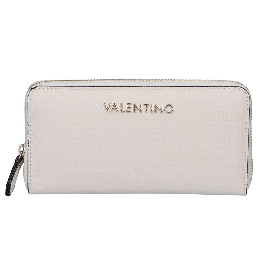 Beige Ritsportemonnee Valentino Handbags Dory in kunstleer (248403)