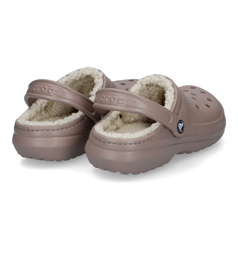 Crocs Classic Fuzz-lined Clog Nu-pieds en Noir pour femmes (298589)