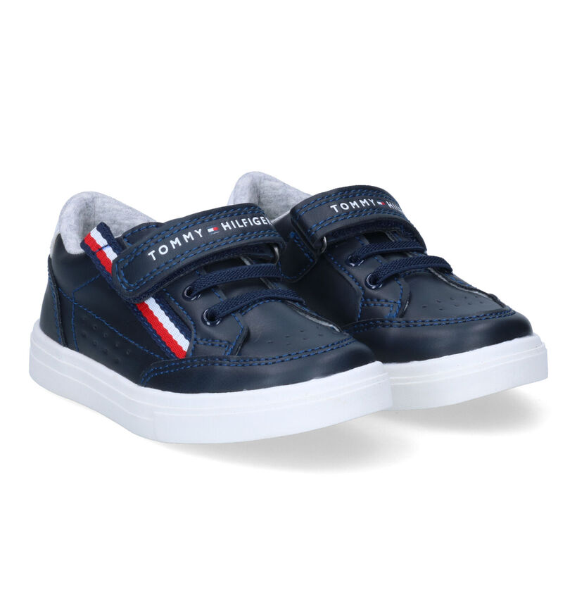 Tommy Hilfiger Chaussures à enfiler en Bleu foncé en simili cuir (303925)