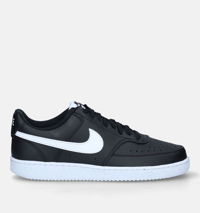 Nike Court Vision Low Next Nature Baskets en Noir pour hommes (332323)