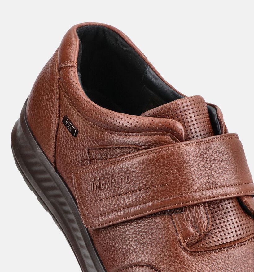 G-Comfort Chaussures confort en Cognac pour hommes (381420) - pour semelles orthop&eacute;diques