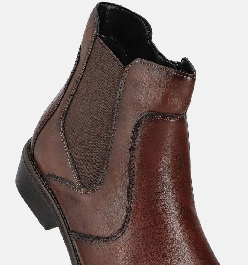 Remonte Donkerbruine Boots Chelsea voor dames (377947) - geschikt voor steunzolen
