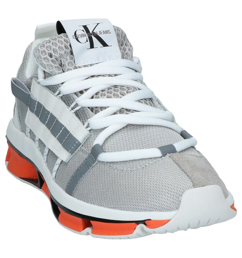 Zilveren Sneakers Calvin Klein Lex in leer (249157)