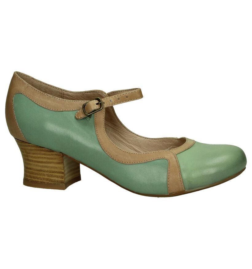 Munt Groen Pumps met Bandje Miz Mooz Freida, , pdp