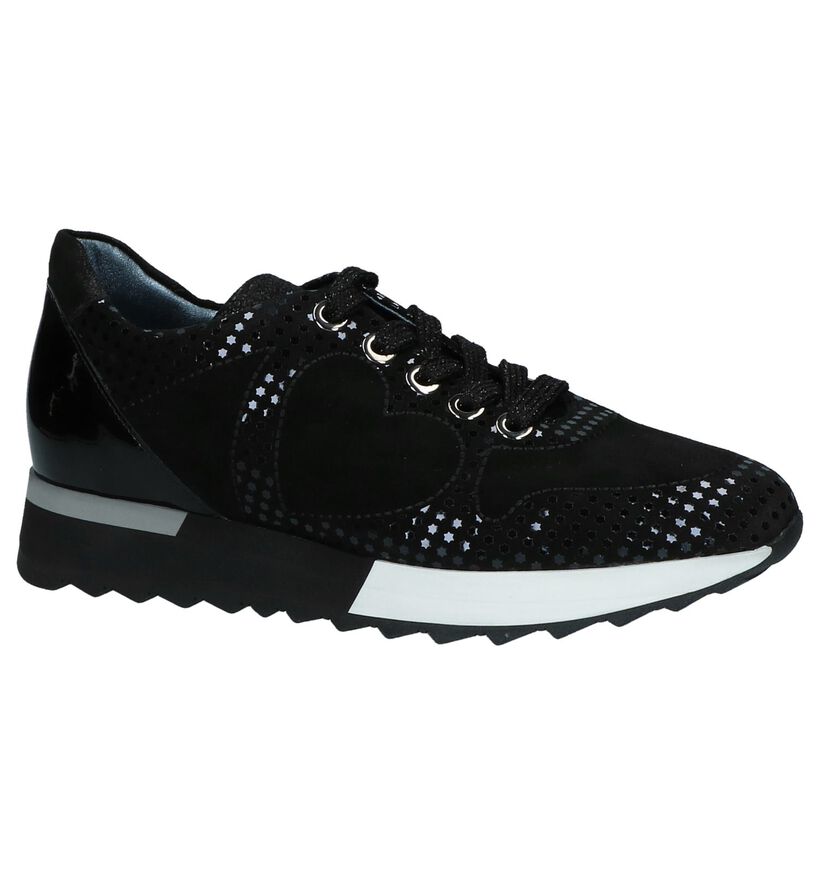 Tine's Baskets basses en Noir en daim (233946)