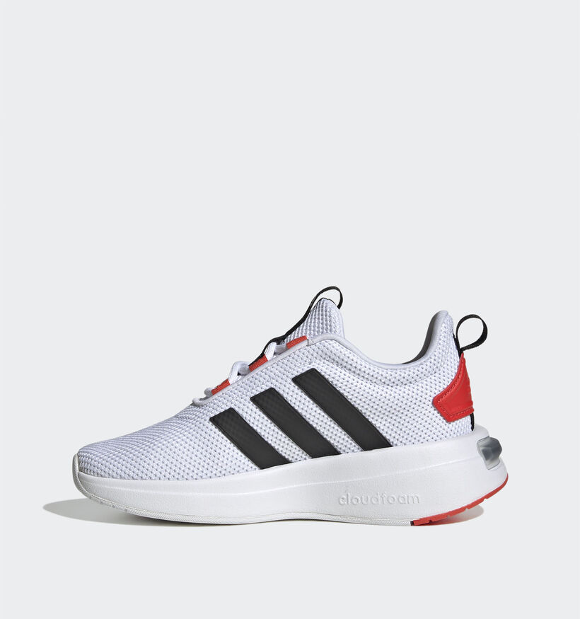 adidas Racer TR23 K Baskets en Blanc pour filles, gar&ccedil;ons (341659)