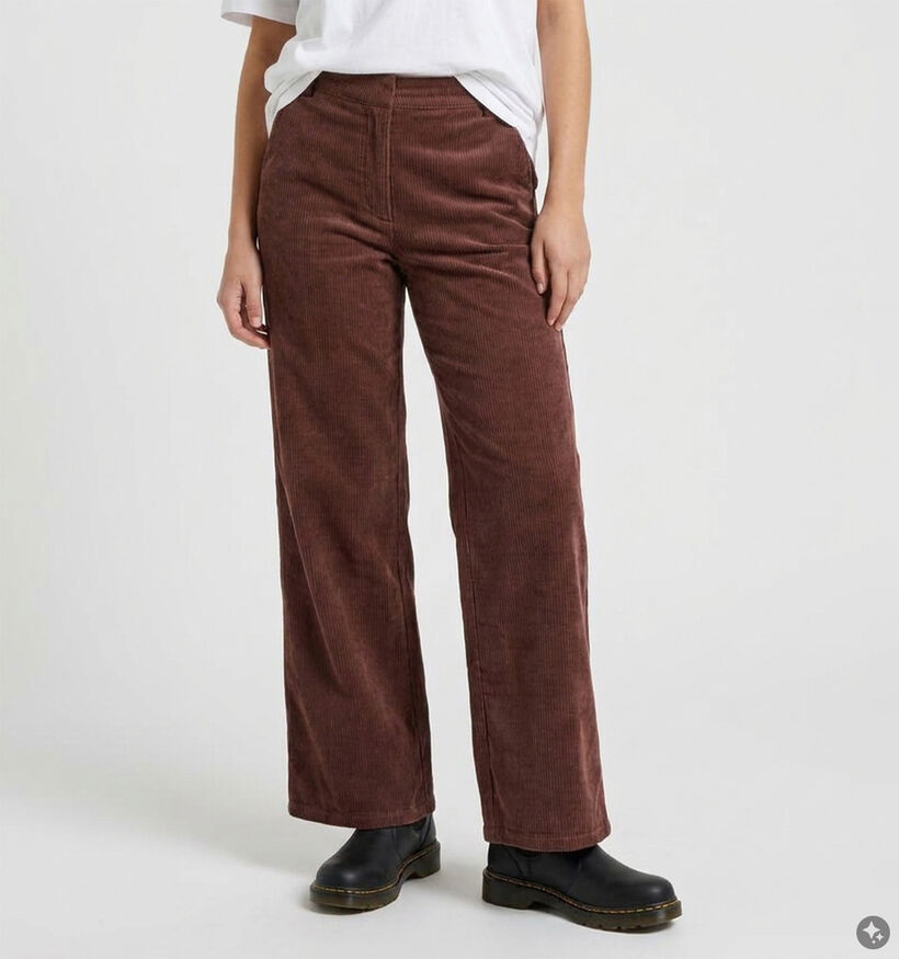 Vila Floya Pantalon classique en Bordeaux pour femmes (379762)