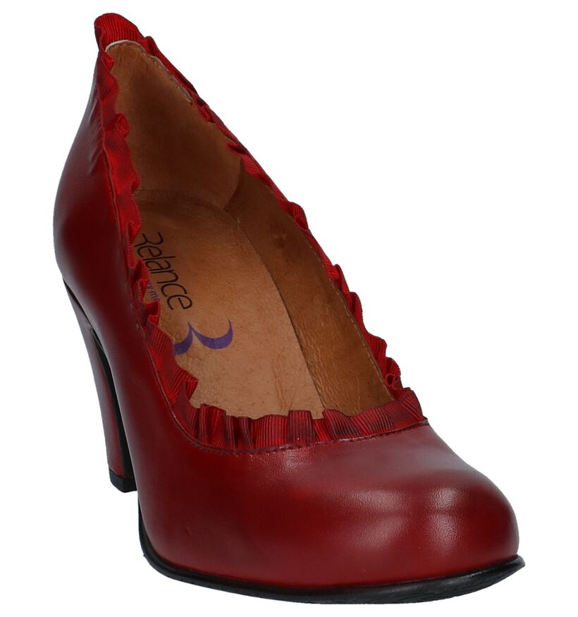 Relance Escarpins classique en Rouge foncé en cuir (229959)