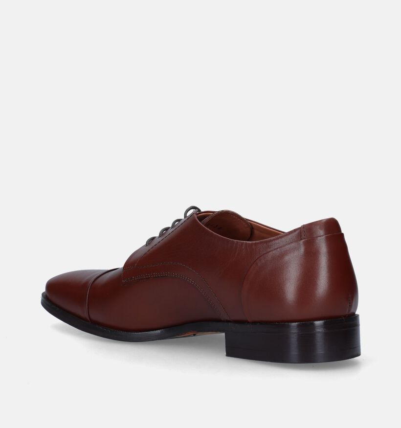 Ambiorix Basco Li Cognac Veterschoenen voor heren (327731) - geschikt voor steunzolen