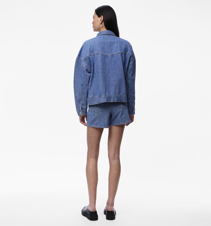 Pieces Sky Veste en jeans en Bleu pour femmes (342008)