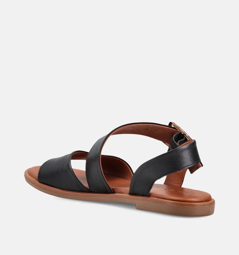 Laurent David Sandales plates en Noir pour femmes (373542)