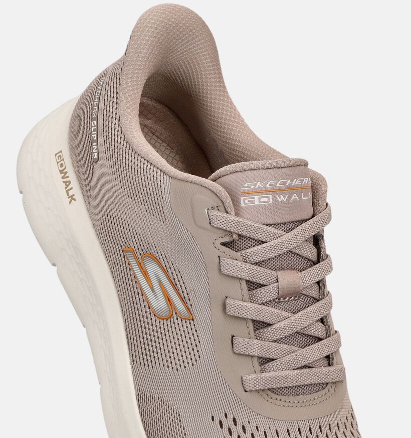 Skechers Slip-in Taupe Sneakers voor heren (371069) - geschikt voor steunzolen