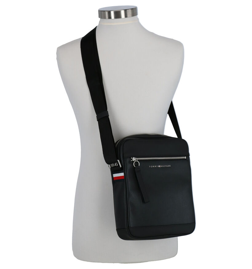 Tommy Hilfiger TH Metro Zwarte Crossbody Tas in kunstleer (264605)